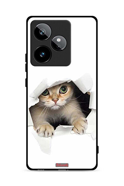 Tolwak غطاء حماية لهاتف Realme GT 7T 5G بطبعة قطة