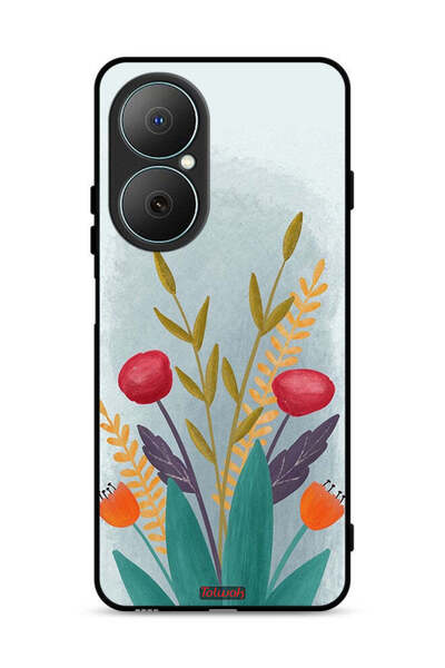 Tolwak غطاء حماية لهاتف هواوي نوفا Y73 برسومات نباتية