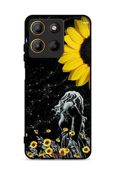 Tolwak غطاء حماية موتورولا موتو جي 15 بنقشة فتاة تنظر إلى القمر