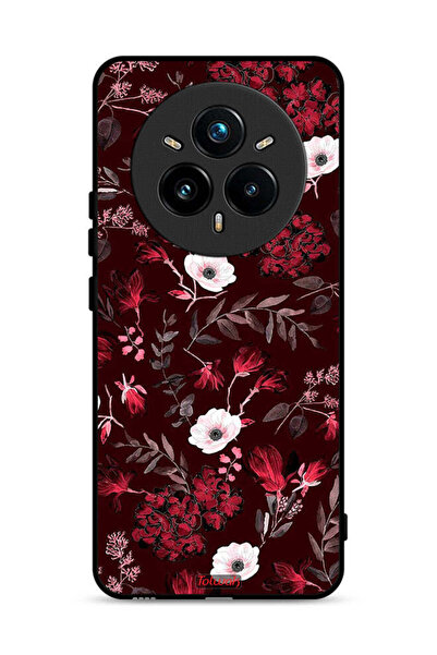 Tolwak غطاء حماية لهاتف Realme 14 Pro Plus 5G بنقشة زهور صغيرة وأوراق استوائية