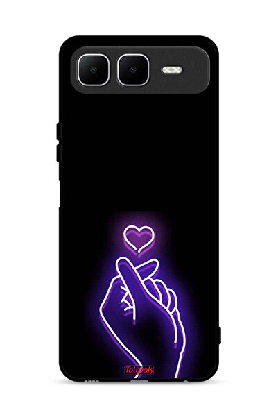 Tolwak غطاء حماية لهاتف إنفينيكس سمارت 10 بلس بتصميم قلب صغير