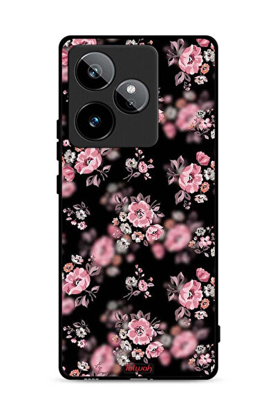 Tolwak غطاء حماية لهاتف Realme GT 7 5G بنقشة زهور بورتريه
