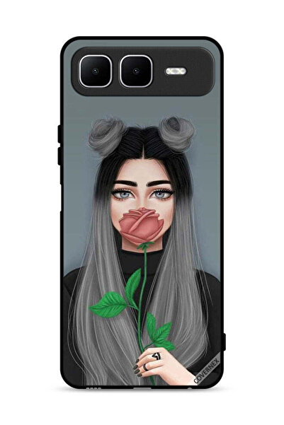 Covernex غطاء حماية لهاتف إنفينيكس سمارت 10 بلس برسومات فتاة لطيفة