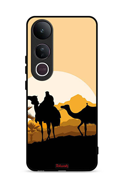 Tolwak غطاء حماية فيفو V50 لايت برسومات جمال الصحراء