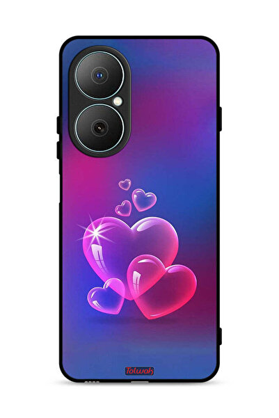 Tolwak غطاء حماية لهاتف هواوي نوفا Y73 بنقشة قلوب الماء