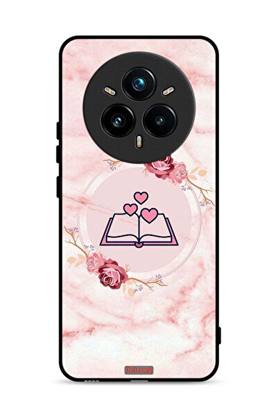 Tolwak غطاء حماية لهاتف Realme 14 Pro Plus 5G بتصميم ثلاثة قلوب على كتاب