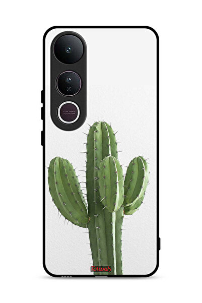 Tolwak غطاء حماية لهاتف Vivo V50 Lite بنقشة نبات الصبار