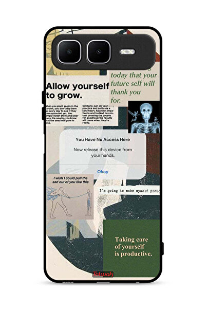 Tolwak غطاء حماية لهاتف Infinix Smart 10 Plus اسمح لنفسك بالنمو