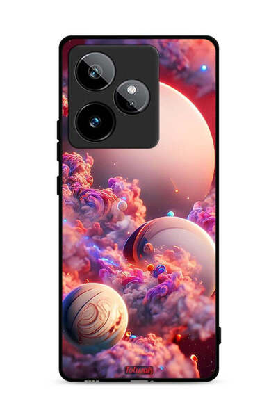 Tolwak غطاء حماية لهاتف Realme GT 7T 5G بطبعة غيوم وفن تجريدي