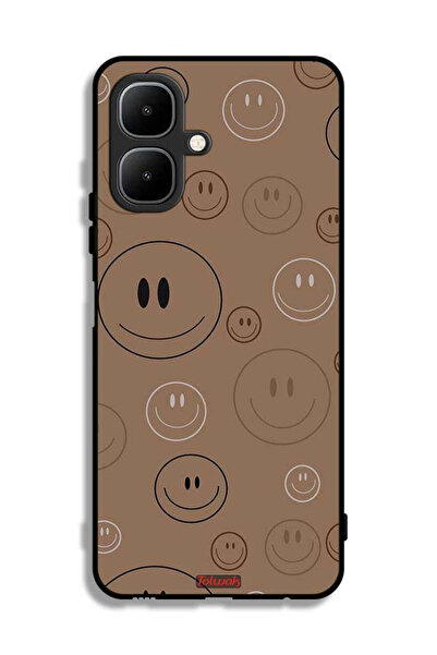 Tolwak غطاء حماية لهاتف إنفينيكس سمارت 10 بنقشة وجوه مبتسمة