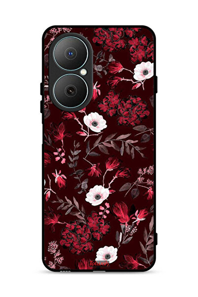 Tolwak غطاء حماية لهاتف هواوي نوفا Y73 بنقشة زهور صغيرة وأوراق استوائية