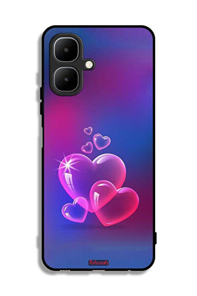 Tolwak غطاء حماية لهاتف تكنو بوب 10 بنقشة قلوب الماء