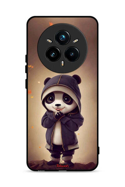 Tolwak غطاء حماية لجهاز Realme 14 Pro Plus 5G بنقشة الباندا الصغيرة اللطيفة