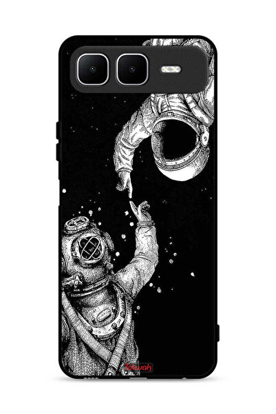 Tolwak غطاء حماية لهاتف Infinix Smart 10 Plus بتصميم رواد الفضاء