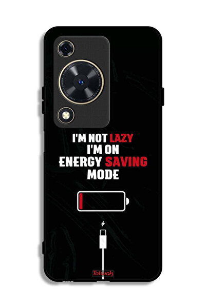 Tolwak غطاء حماية لهاتف هواوي نوفا Y72S أنا لست كسولاً، أنا في وضع توفير الطاقة
