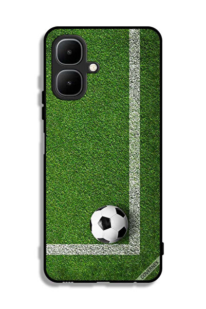 Covernex غطاء حماية لهاتف تكنو بوب 10 بتصميم كرة قدم في الزاوية