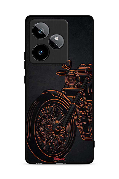 Tolwak غطاء حماية لهاتف Realme GT 7T 5G بتصميم دراجة كلاسيكية