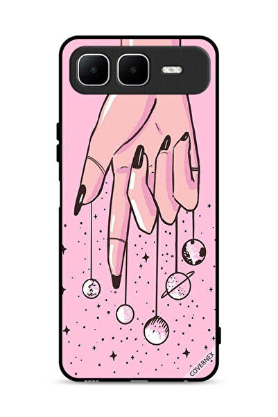 Covernex غطاء حماية لهاتف إنفينيكس سمارت 10 بلس - كواكب معلقة من الأصابع