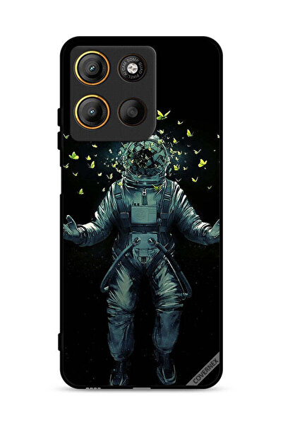 Covernex Motorola Moto G15 Protective Case Cover Astronaut & Butterflies