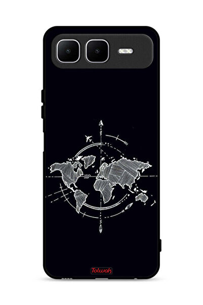 Tolwak غطاء حماية لهاتف إنفينيكس سمارت ١٠ بلس بنقشة البوصلة