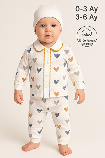 MYZİ STORE Yenidoğan Bebek Çocuk Pijama Takımı