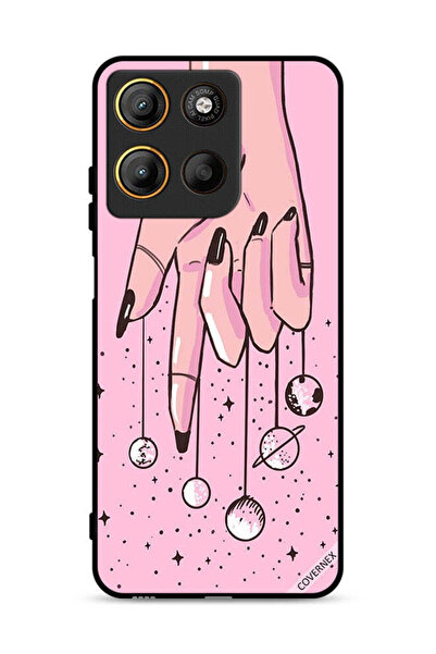 Covernex غطاء حماية لهاتف موتورولا موتو جي 15 - كواكب معلقة على الأصابع