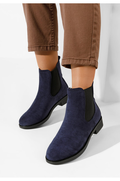 B T Shoes Μποτάκια Chelsea γυναικεία Zelmira Νειβι