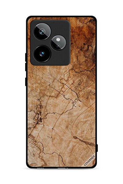 Covernex غطاء حماية لهاتف Realme GT 7T 5G بنمط خشبي عتيق