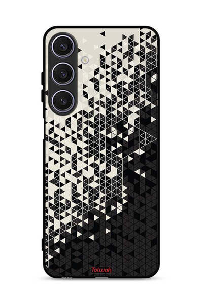 Tolwak غطاء حماية لهاتف سامسونج جالاكسي A17 بنمط مثلث فني رقمي