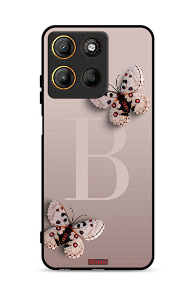 Tolwak غطاء حماية لهاتف موتورولا موتو جي 15 بنقشة فراشات