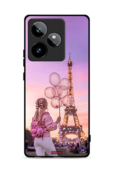 Tolwak غطاء حماية لهاتف Realme GT 7T 5G بطبعة فتاة تحمل بالونات
