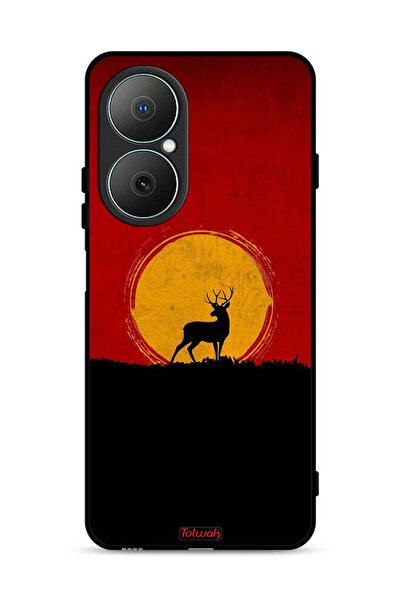 Tolwak غطاء حماية لهاتف هواوي نوفا Y73 بتصميم غزال وقمر