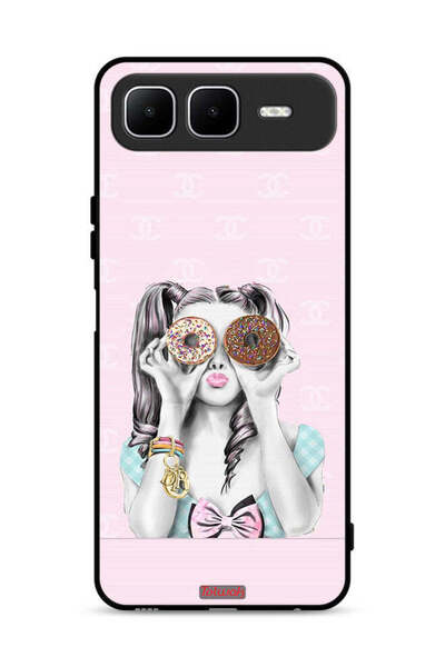 Tolwak غطاء حماية لهاتف Infinix Smart 10 Plus يحمل قطعتين من الدونات