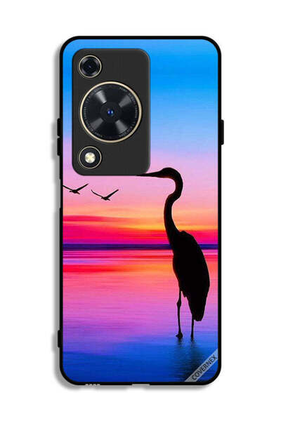 Covernex غطاء حماية لهاتف هواوي نوفا Y63 بطبعة شوك وطيور