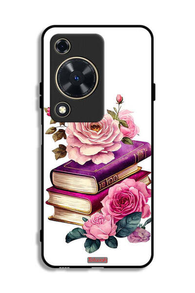Tolwak غطاء حماية لهاتف هواوي نوفا Y72S بنقشة الورود والكتب