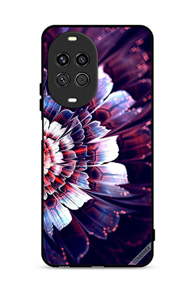 Covernex غطاء حماية لهاتف هواوي نوفا 14 ألترا 5G مع زهرة كبيرة عاكسة على الجا...