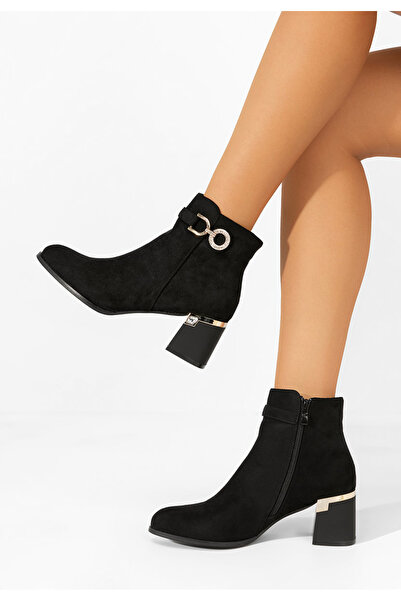 B T Shoes Γυναικεία Μποτίνια Margie V2 Μαύρα