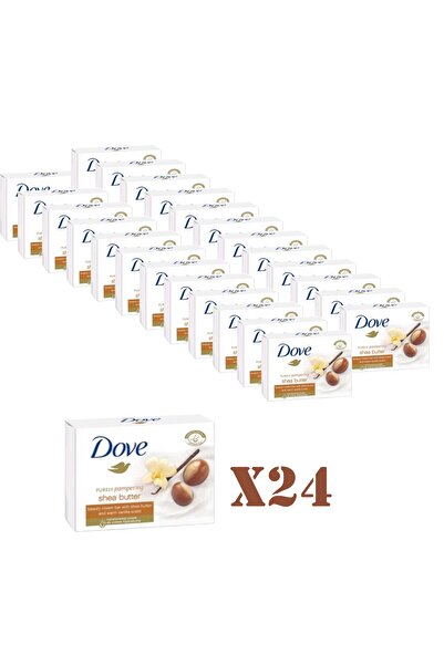 Dove Săpun hidratant cu unt de shea, parfum de vanilie, 24 buc x 90g