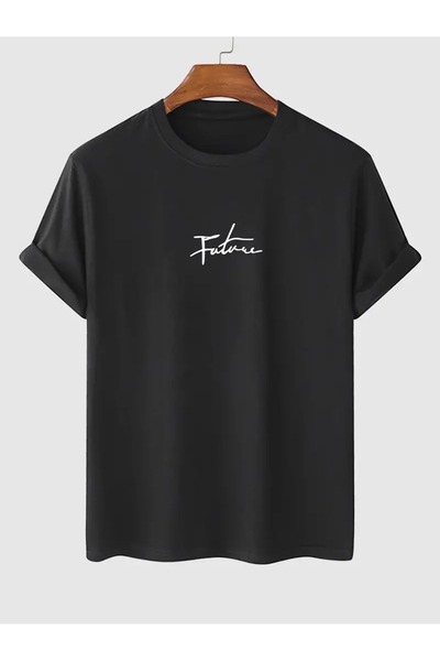 Flood Of Style Unisex Μαύρο FUTURE με τύπωμα oversized