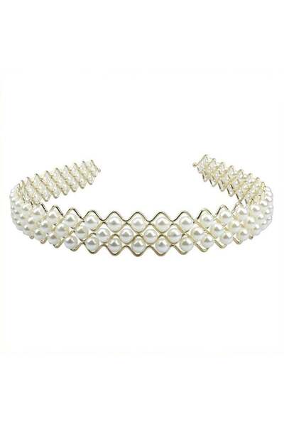 SIC MODA Chic Fashion Pearl Headband 6087