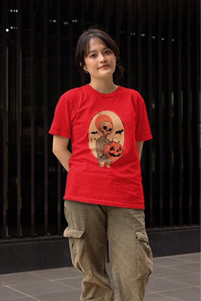 ArtYus TRIOCĂ CU MÂNĂ SCURTĂ CU GÂRĂ ROTUNDĂ, IMPRIMATĂ CU TRANSFER DE SKELET...