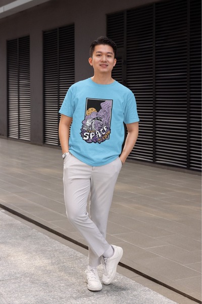 ArtYus ΑΝΔΡΙΚΟ ΜΠΟΥΜΕΛΟ ΜΕ ΣΤΡΟΓΓΥΛΟ ΛΟΥΡΑΚΙ ΚΑΙ ΚΟΝΤΟ ΜΑΝΙΚΙΑ ΜΕ ΕΚΤΥΠΩΣΗ ΜΕ...