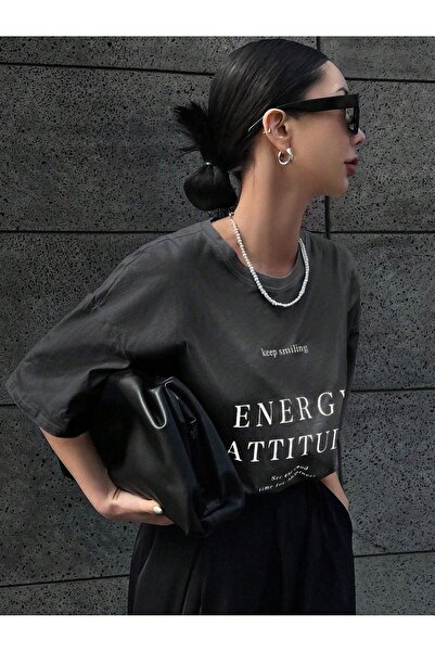 Flood Of Style حذاء نسائي كبير الحجم مطبوع عليه طاقة مدخنة