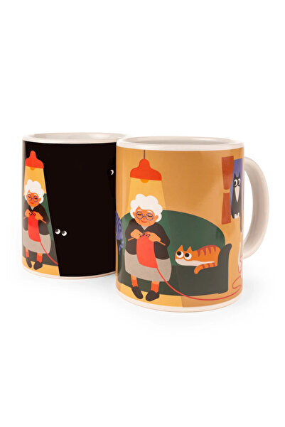 Kikkerland Cat Lady Morph Mug Kupa