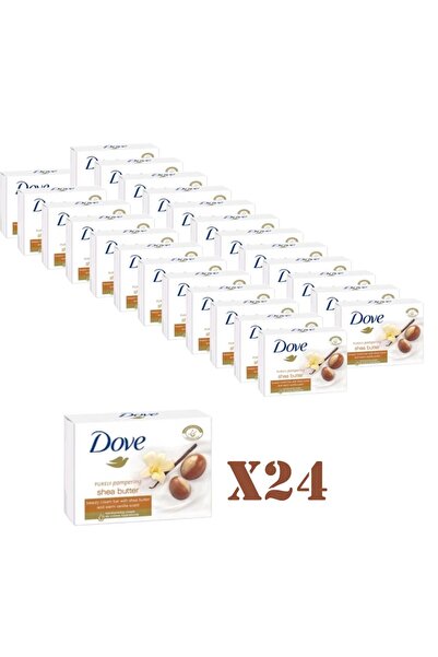 Dove Săpun hidratant cu unt de shea, parfum de vanilie, 24 buc x 90g