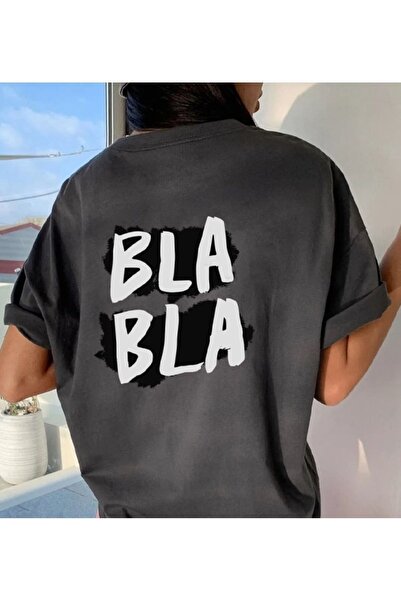 Flood Of Style Γυναικείο καπνιστό Bla με τύπωμα oversized