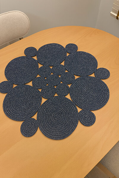 MaVaux Mercury Ротанг Джут Круглий бігунок 65x65