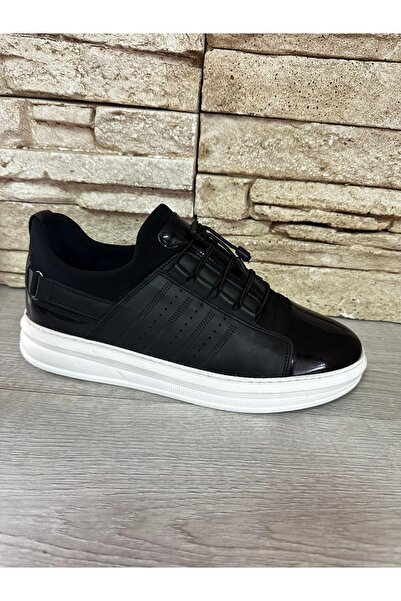 Cyber Khaki Leather, Stretch, Smart Lace, Poly Light Sole Men's Sports Shoes