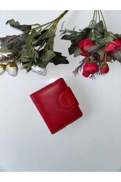 Milian's 3506 HAKİKİ DERİ CÜZDAN KIRMIZI RENK