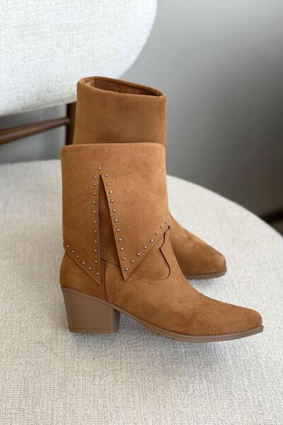 GOFFSHOES Women's Bongo Trock Cowboy Boots - Tan Suede